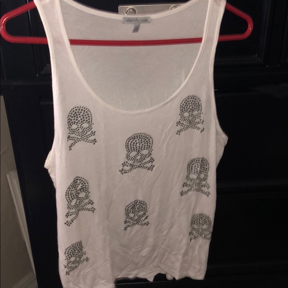Charlotte Russe Tops - crystal skull tank